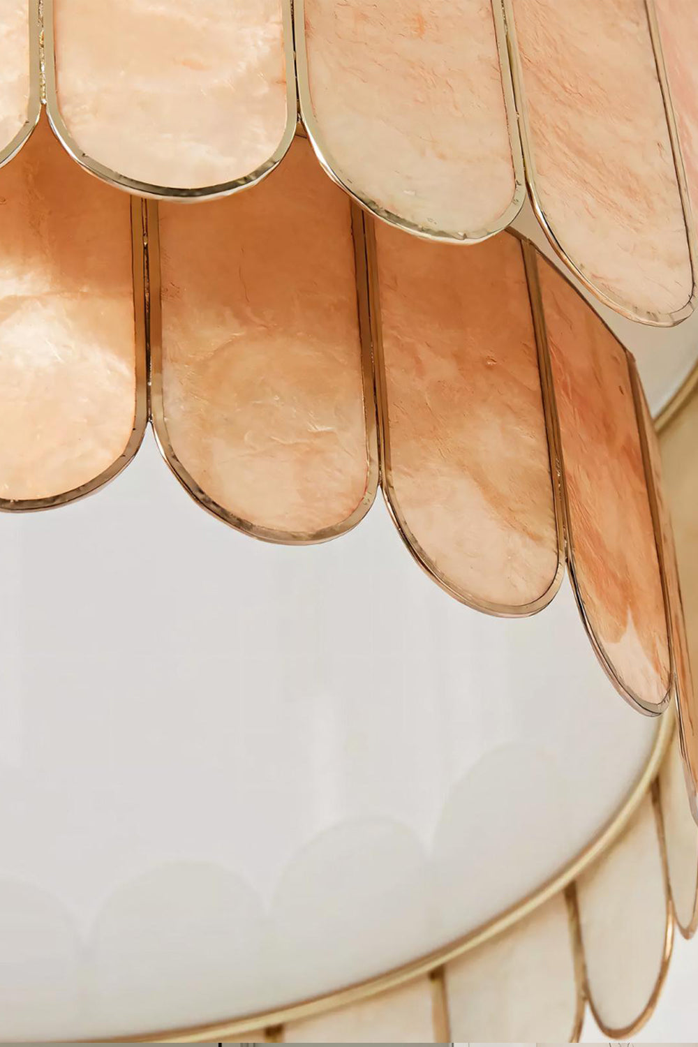 Faceted Shell Bloom Ceiling Light