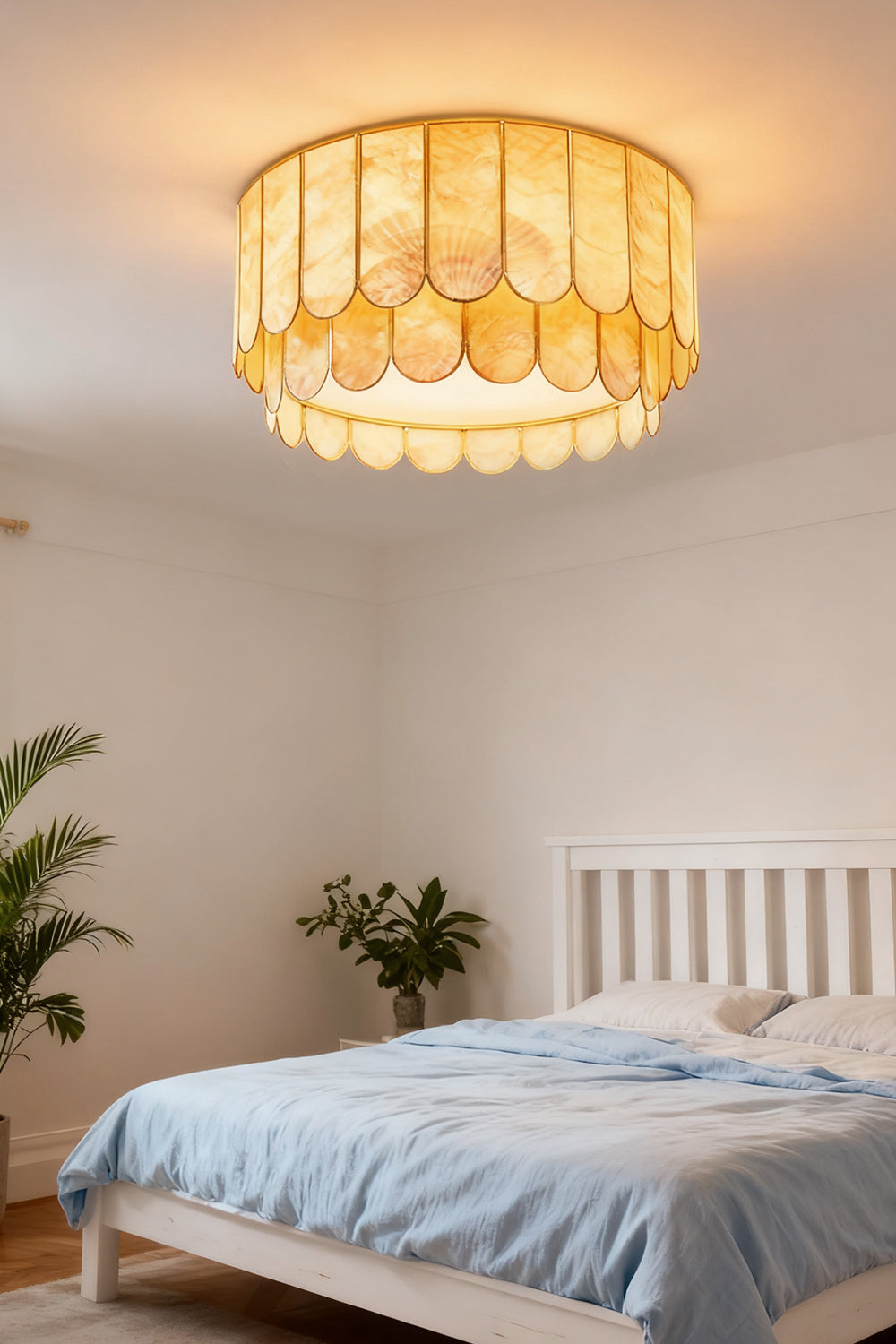 Faceted Shell Bloom Ceiling Light