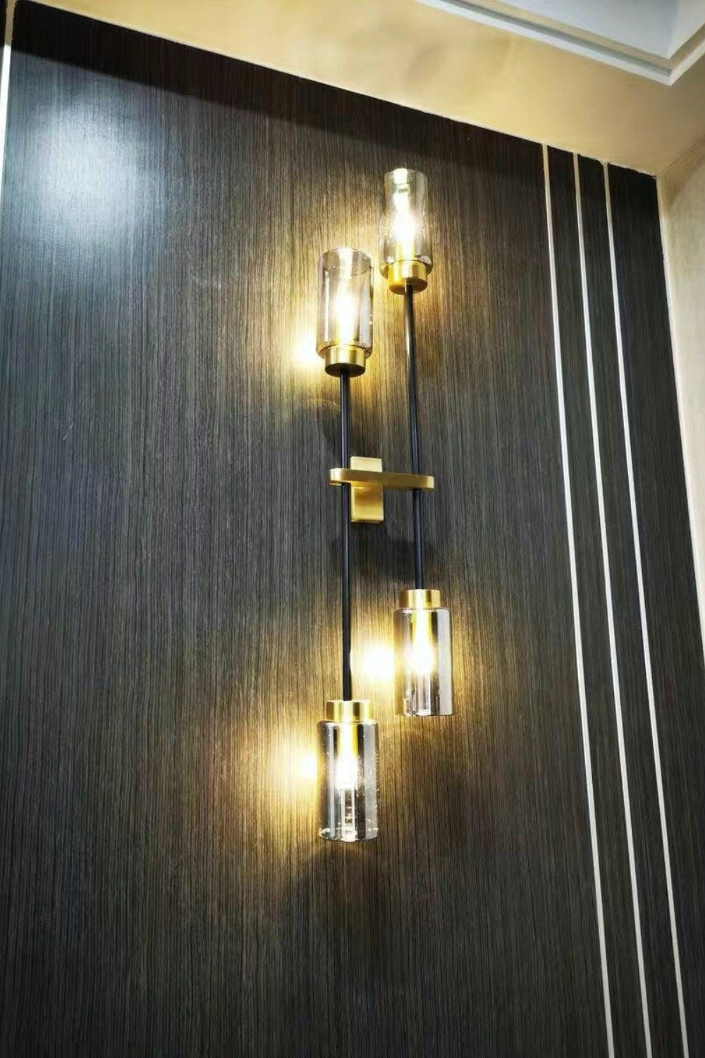 Cylindrical Glass Farol Wall Light