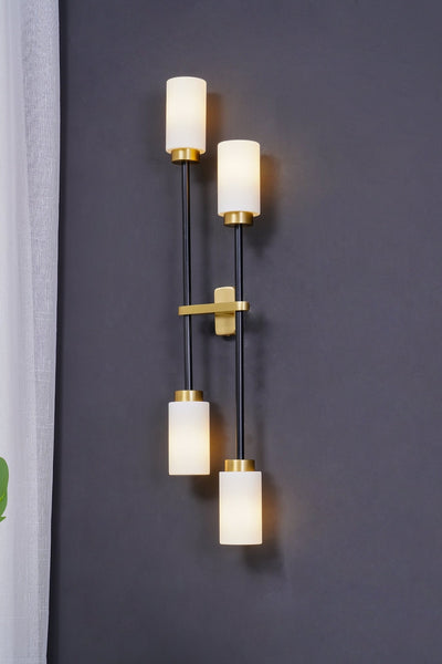 Cylindrical Glass Farol Wall Light