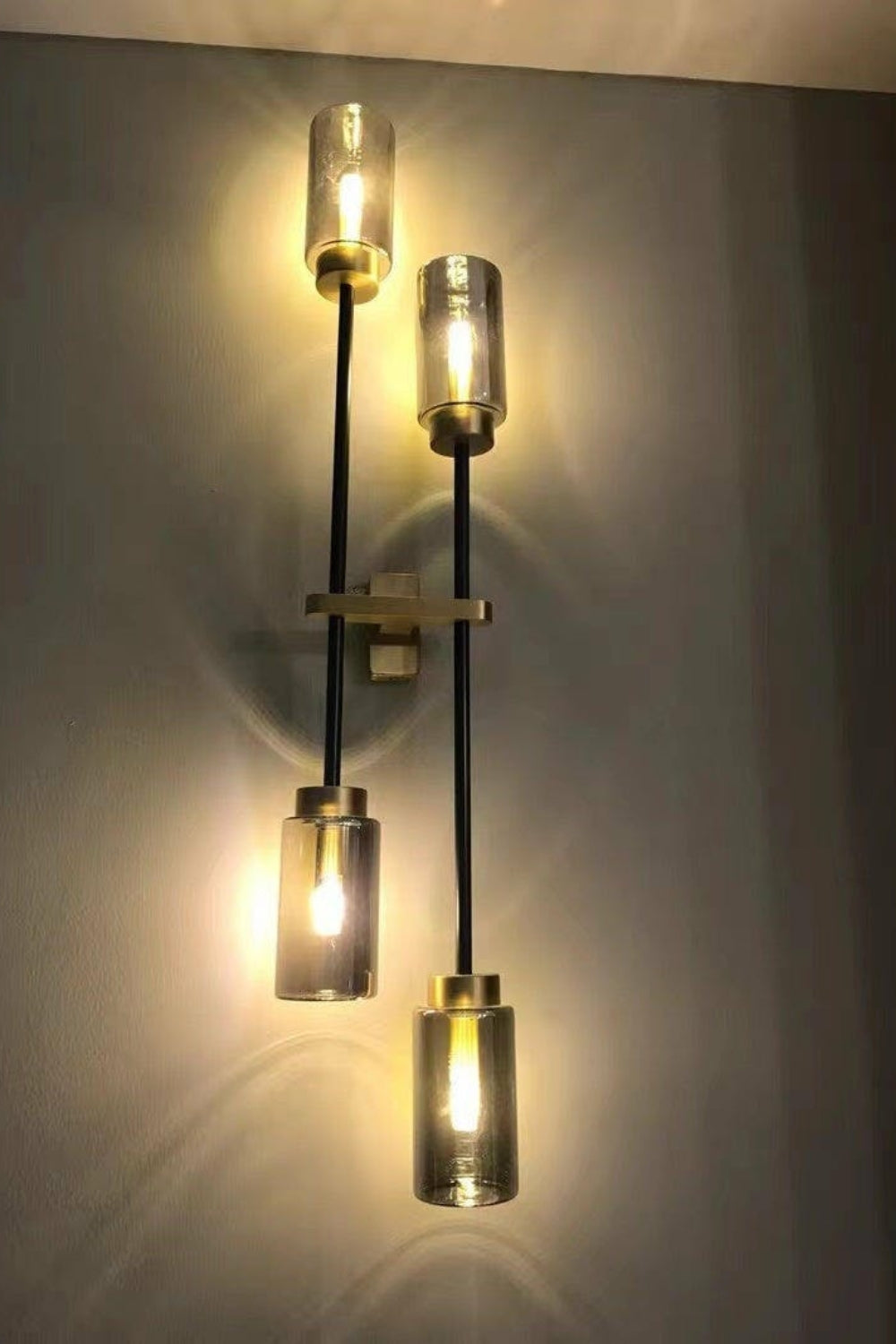 Cylindrical Glass Farol Wall Light