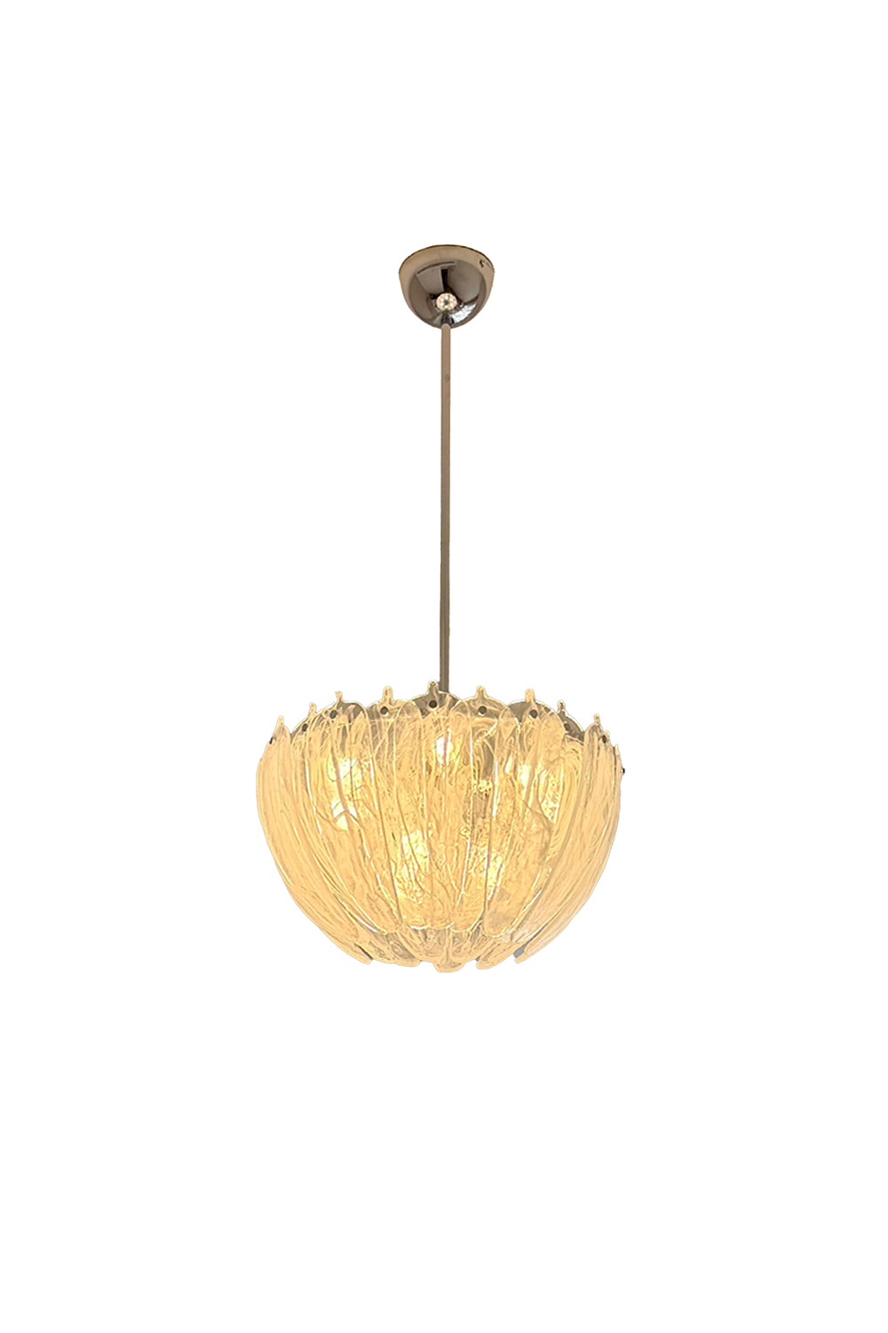 Feather Glass Chandelier