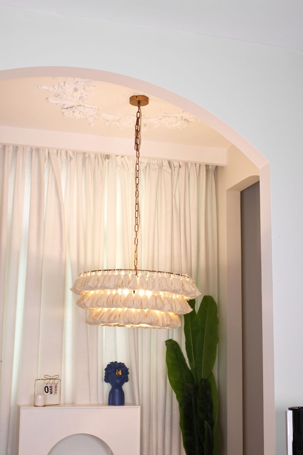 Fabric Fela Tassel Chandelier