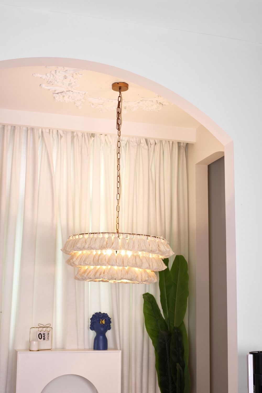 Fabric Fela Tassel Chandelier