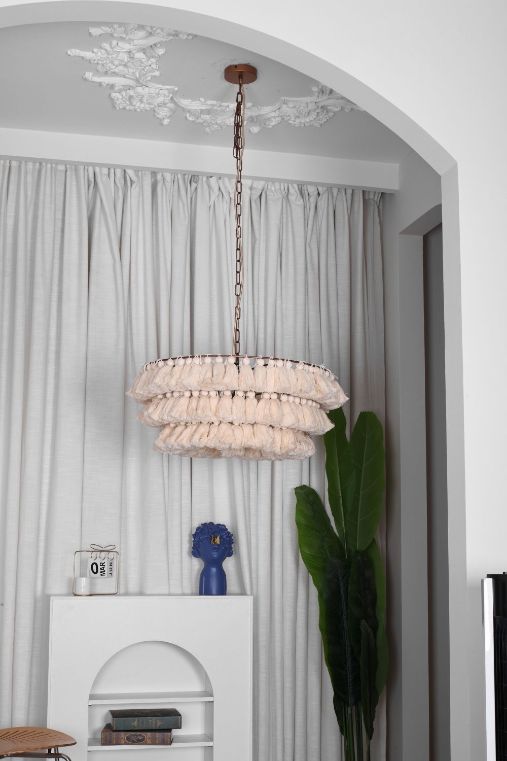 Fabric Fela Tassel Chandelier