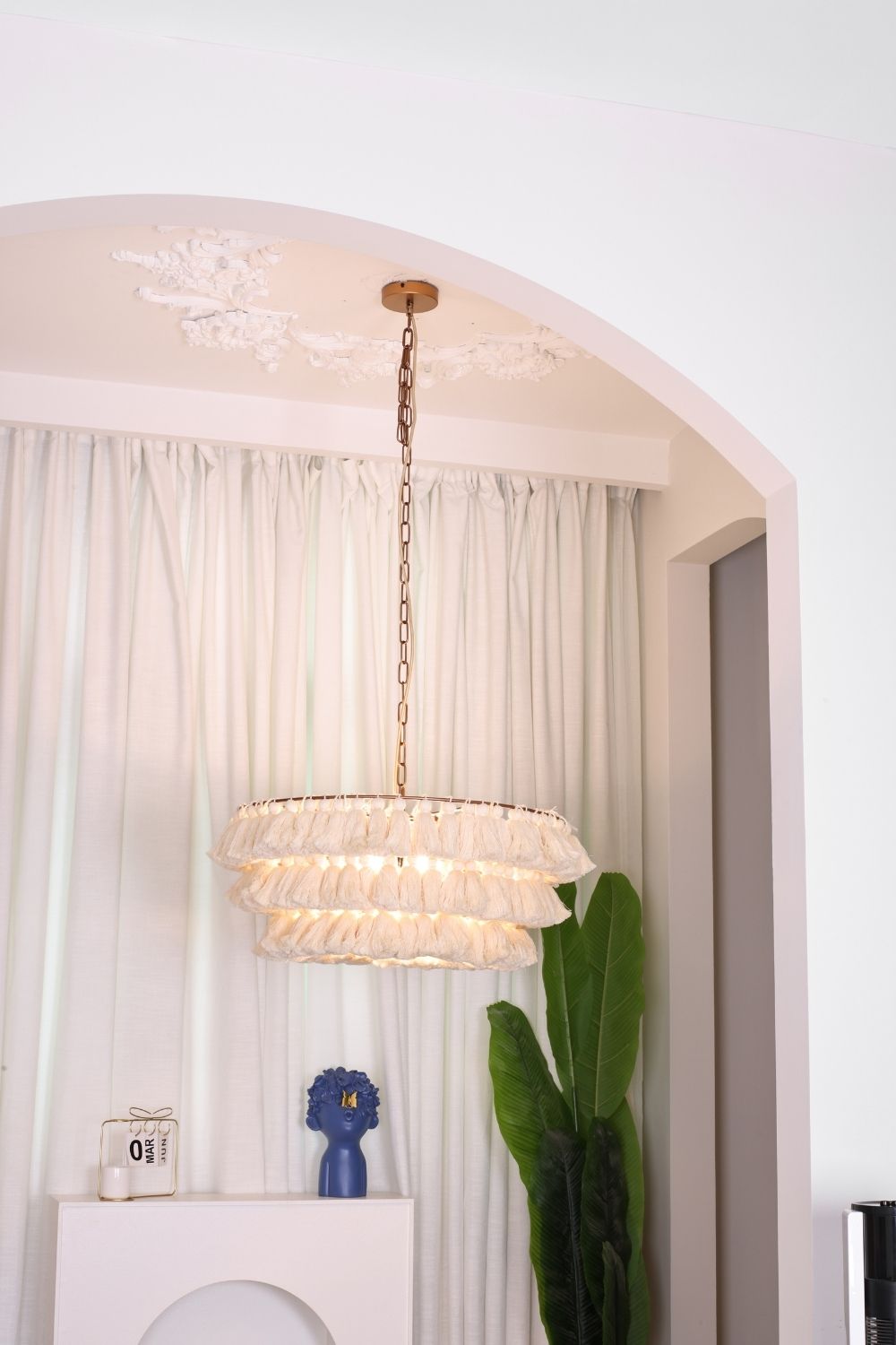 Fabric Fela Tassel Chandelier