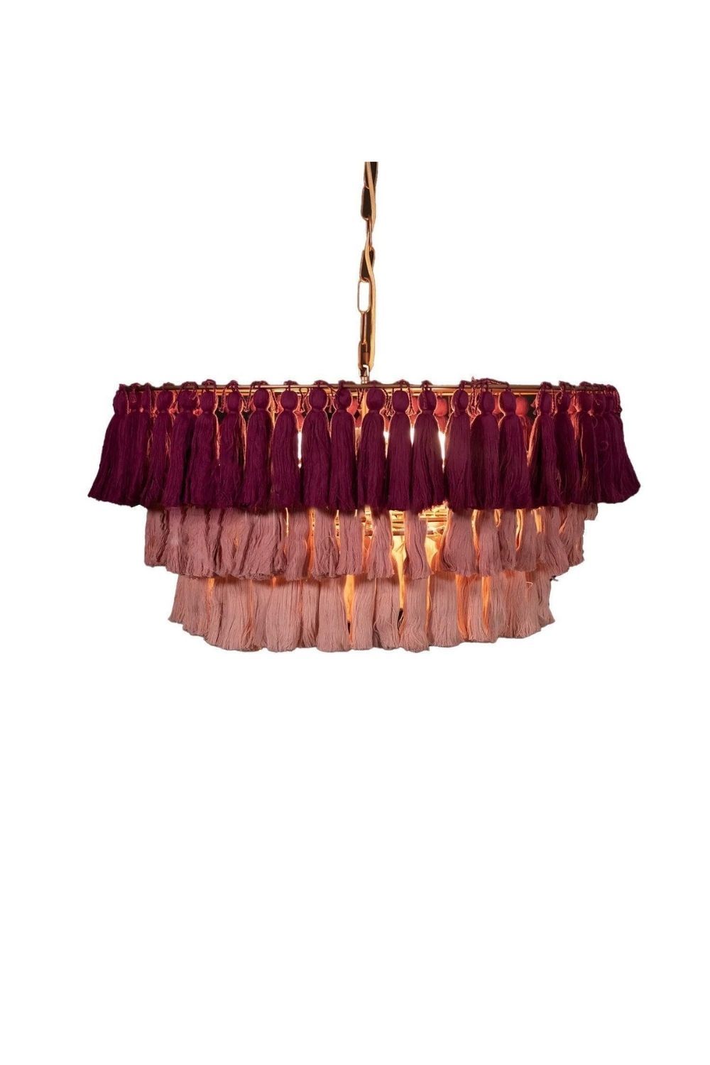 Fabric Fela Tassel Chandelier