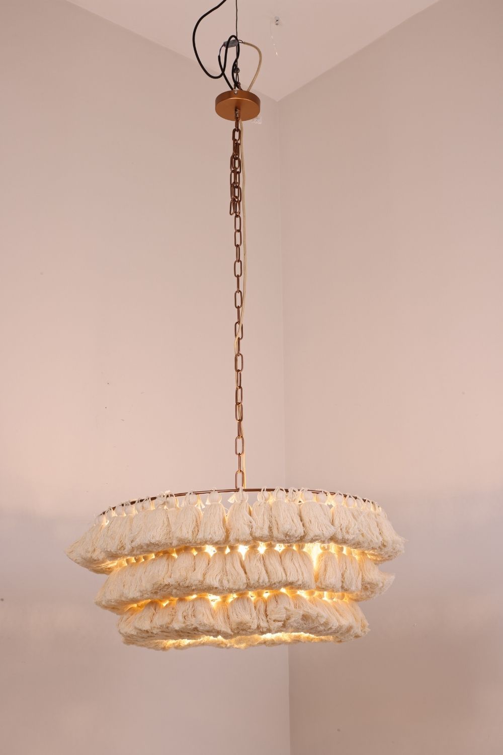 Fabric Fela Tassel Chandelier