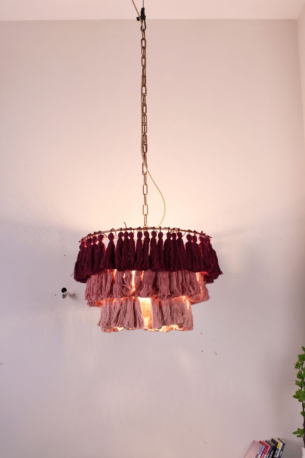 Fabric Fela Tassel Chandelier