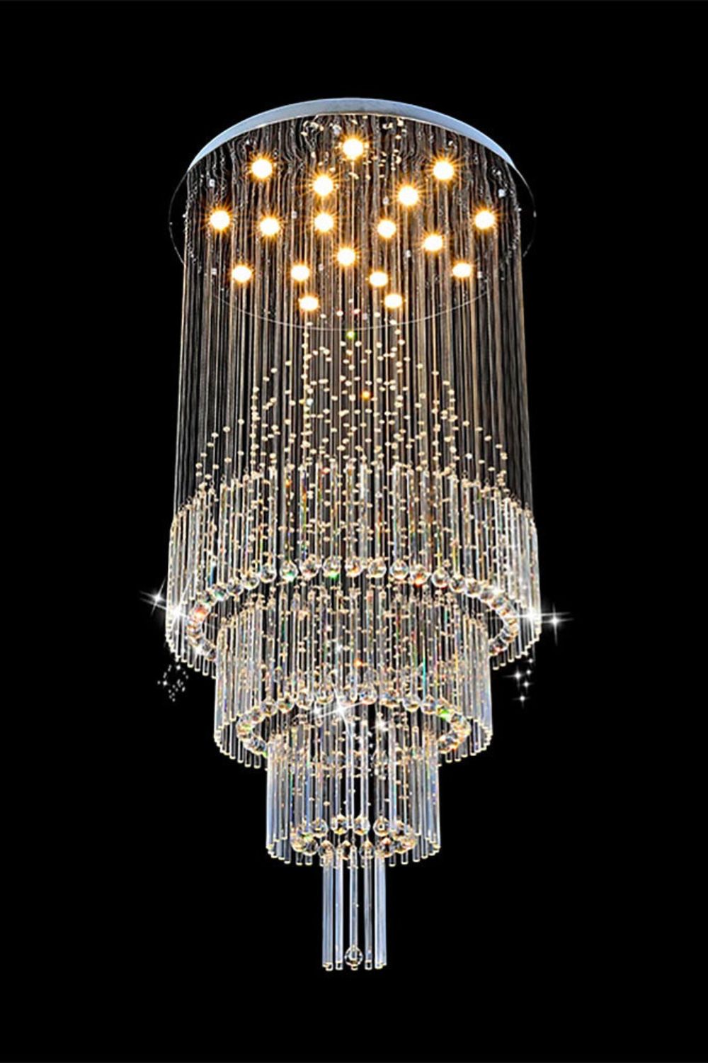 Floating Castle Raindrop Crystal Chandelier - SamuLighting