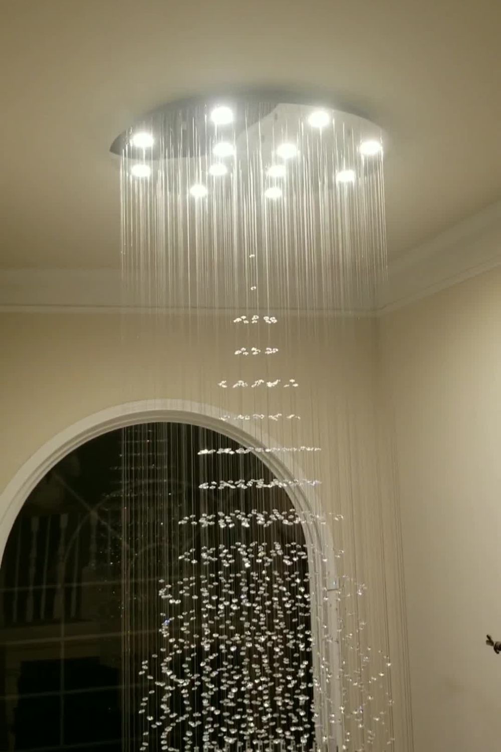 Floating Castle Raindrop Crystal Chandelier - SamuLighting