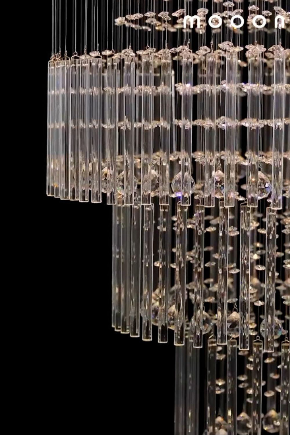 Floating Castle Raindrop Crystal Chandelier - SamuLighting