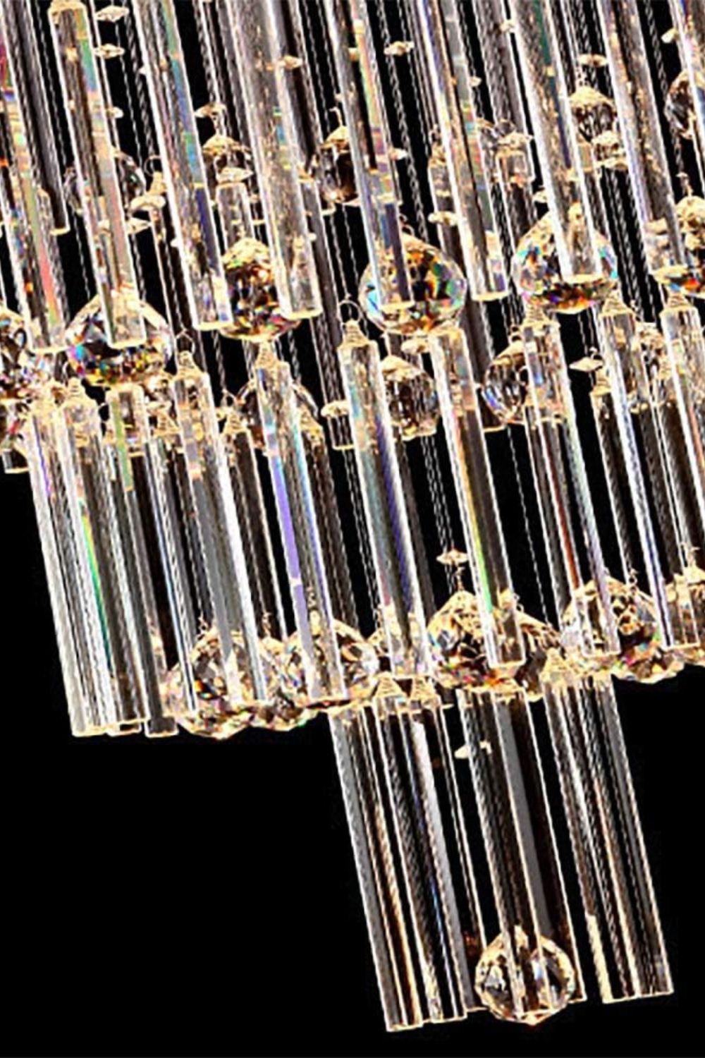 Floating Castle Raindrop Crystal Chandelier - SamuLighting