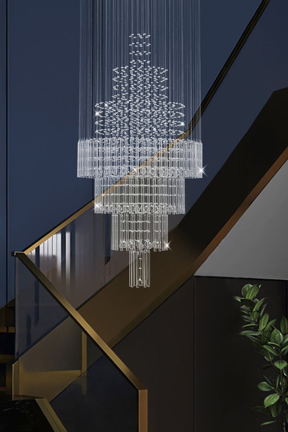 Floating Castle Raindrop Crystal Chandelier - SamuLighting