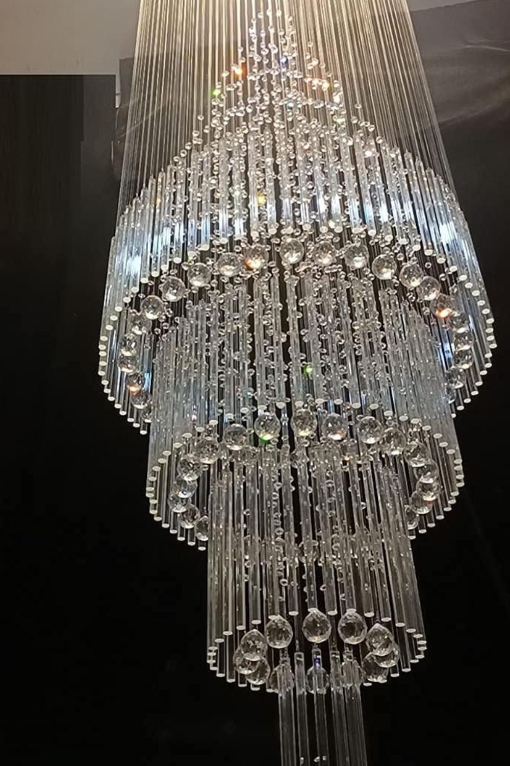 Floating Castle Raindrop Crystal Chandelier - SamuLighting