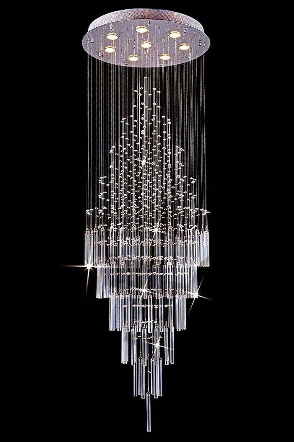 Floating Castle Raindrop Crystal Chandelier - SamuLighting