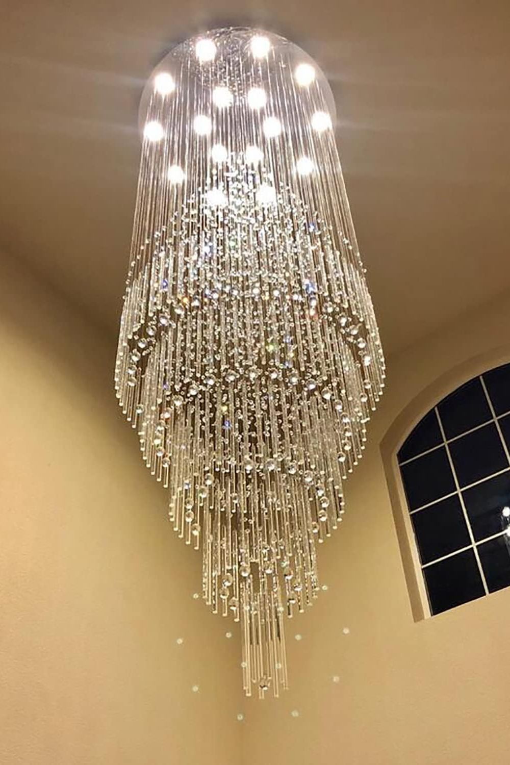 Floating Castle Raindrop Crystal Chandelier - SamuLighting