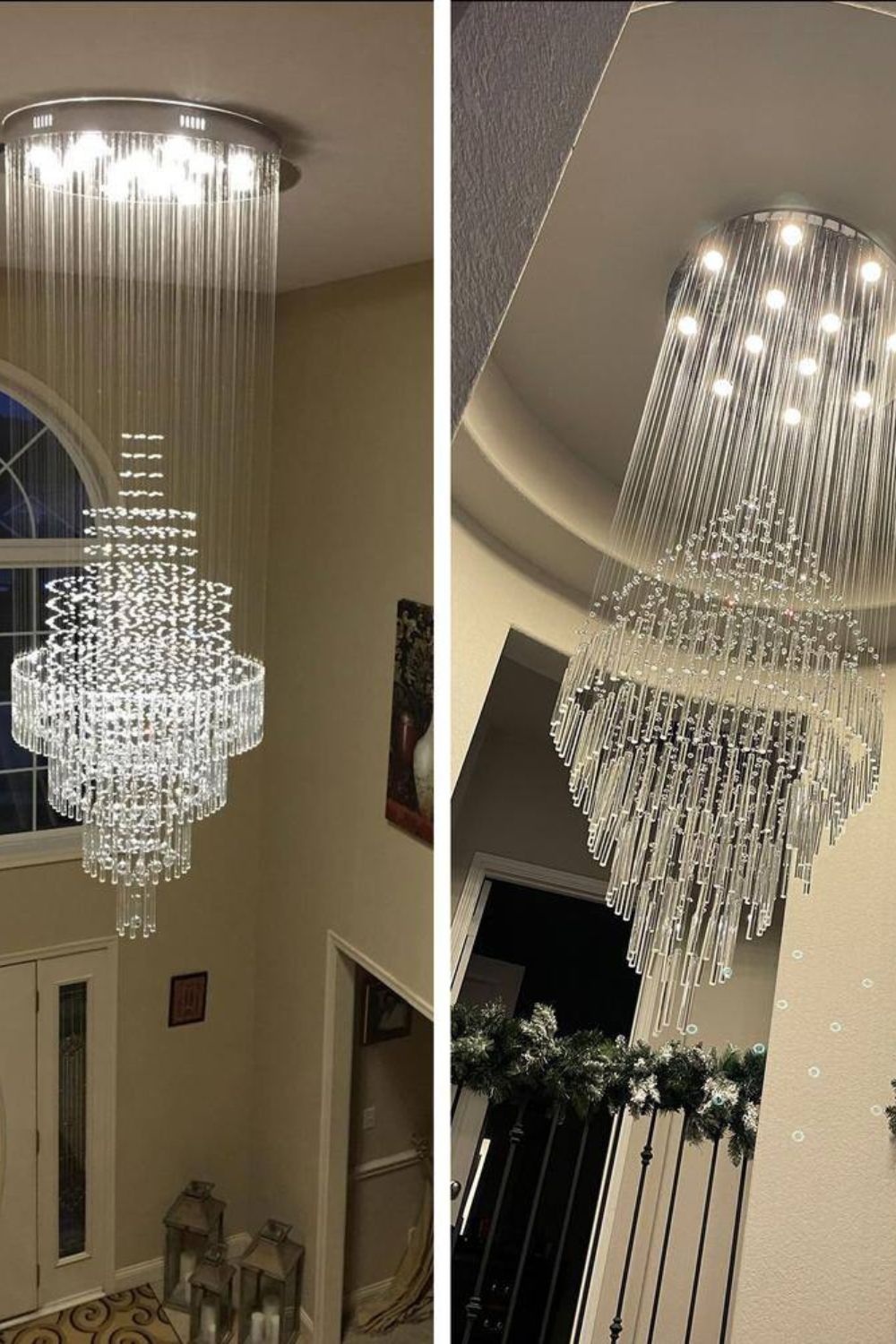 Floating Castle Raindrop Crystal Chandelier - SamuLighting