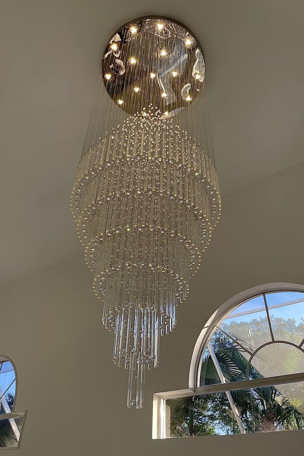 Floating Castle Raindrop Crystal Chandelier - SamuLighting