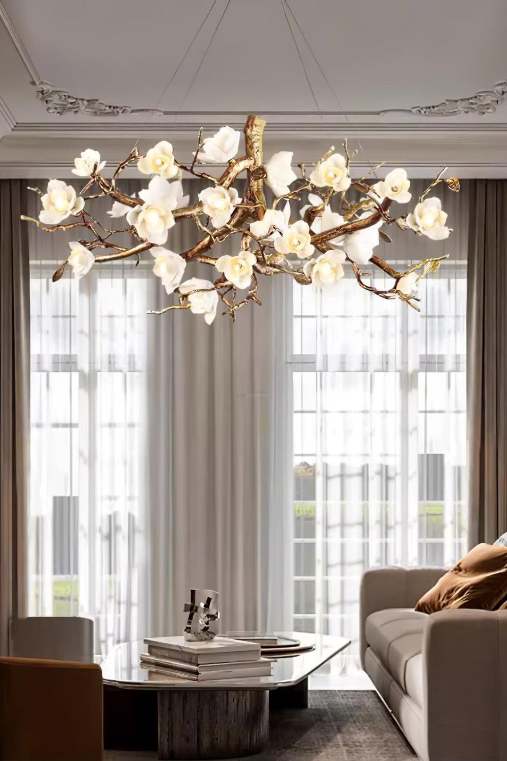 Floral Branch Chandelier