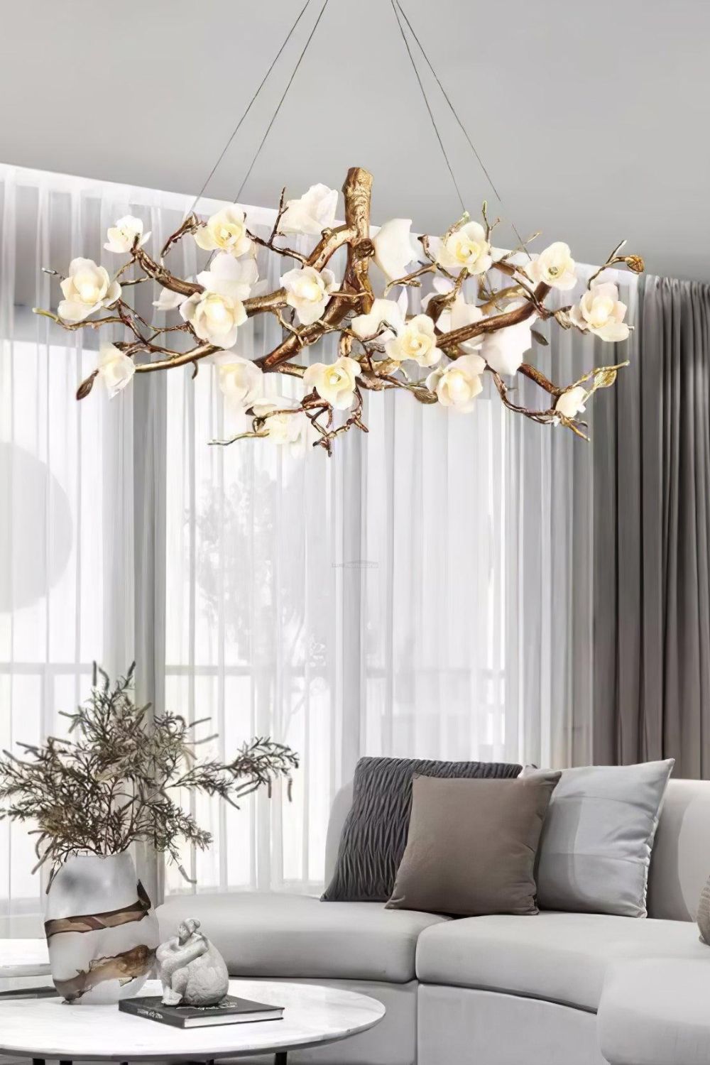 Floral Branch Chandelier