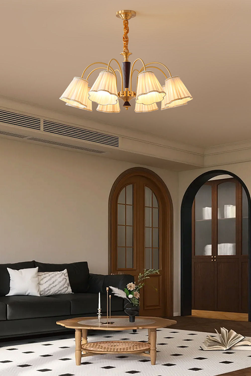 Flower Fabric Chandelier