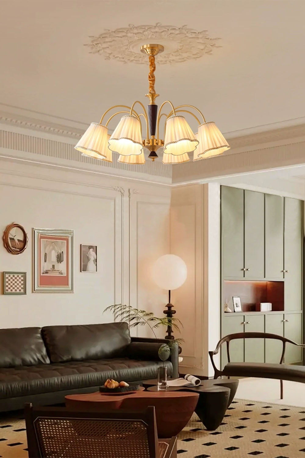 Flower Fabric Chandelier