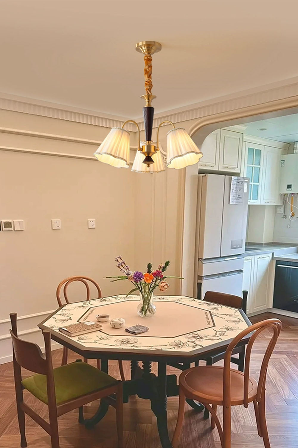Flower Fabric Chandelier