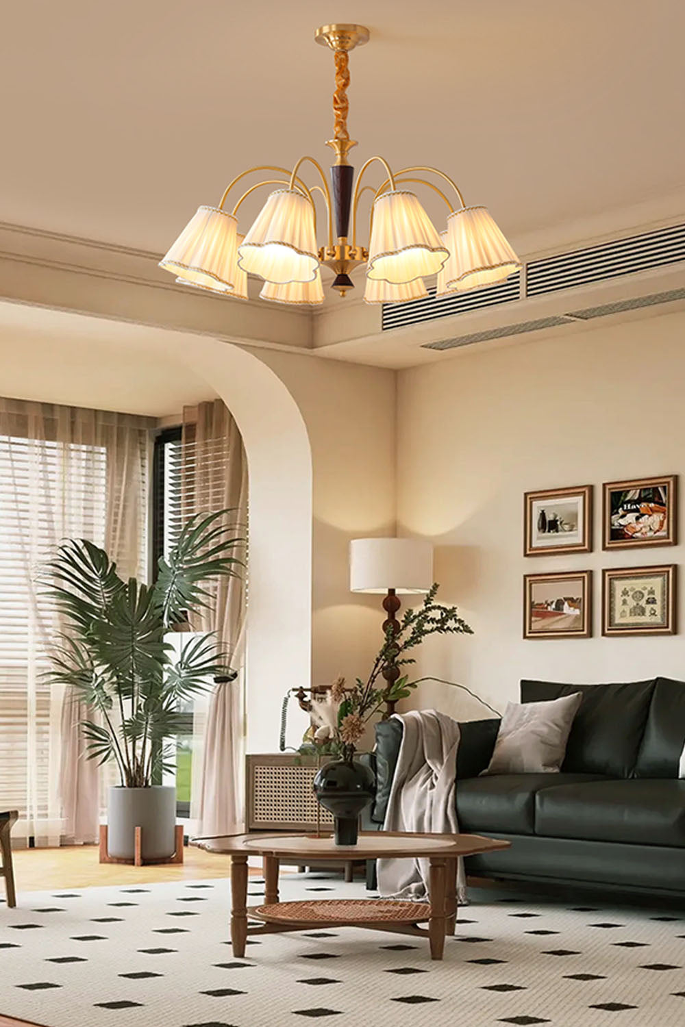 Flower Fabric Chandelier