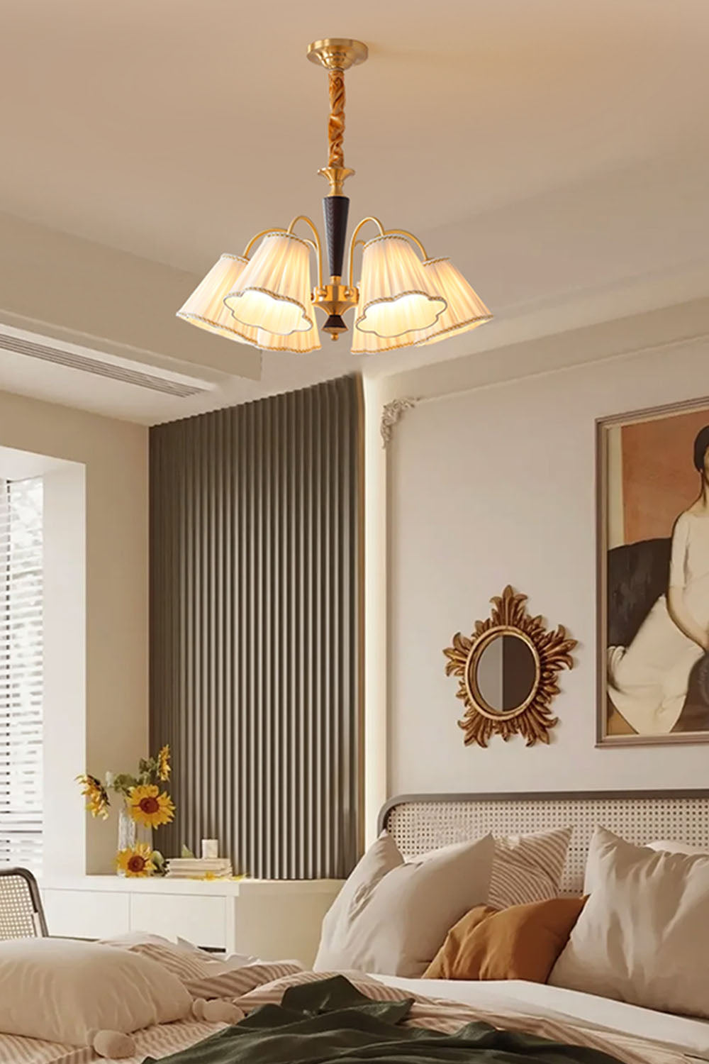 Flower Fabric Chandelier