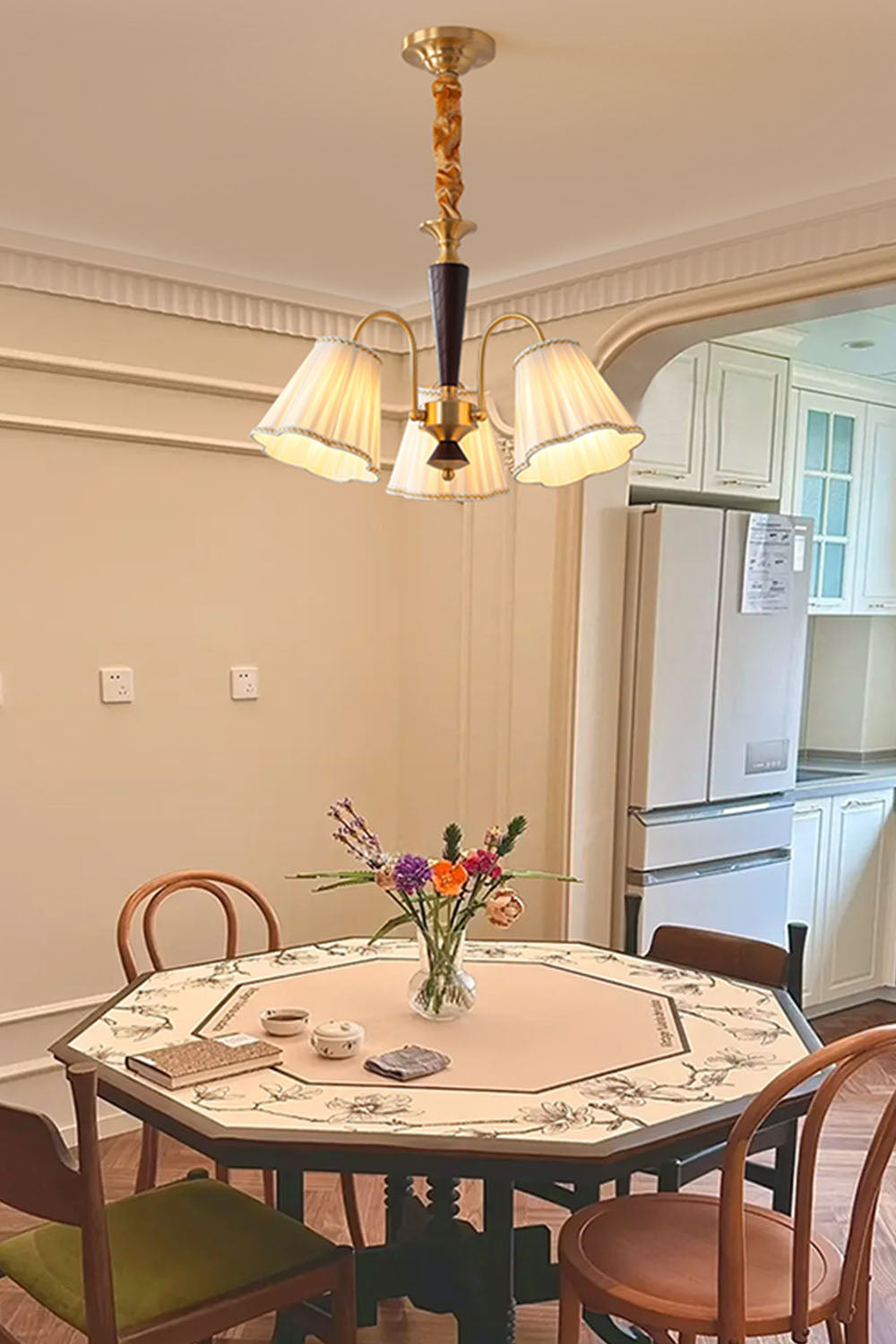 Flower Fabric Chandelier