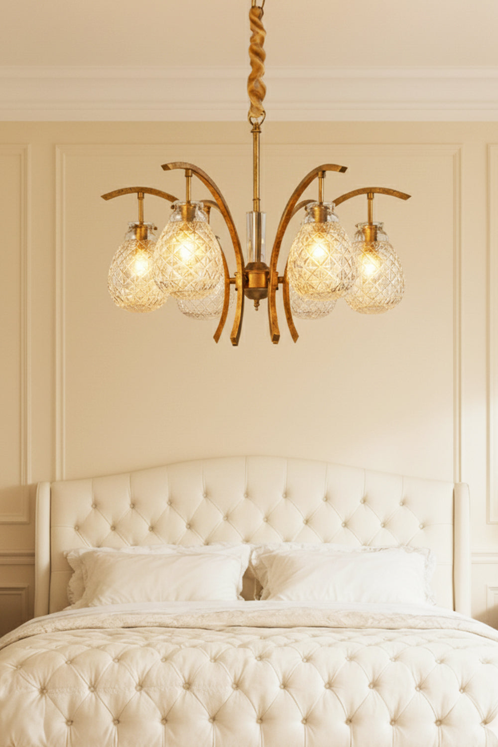 Flower bag chandelier