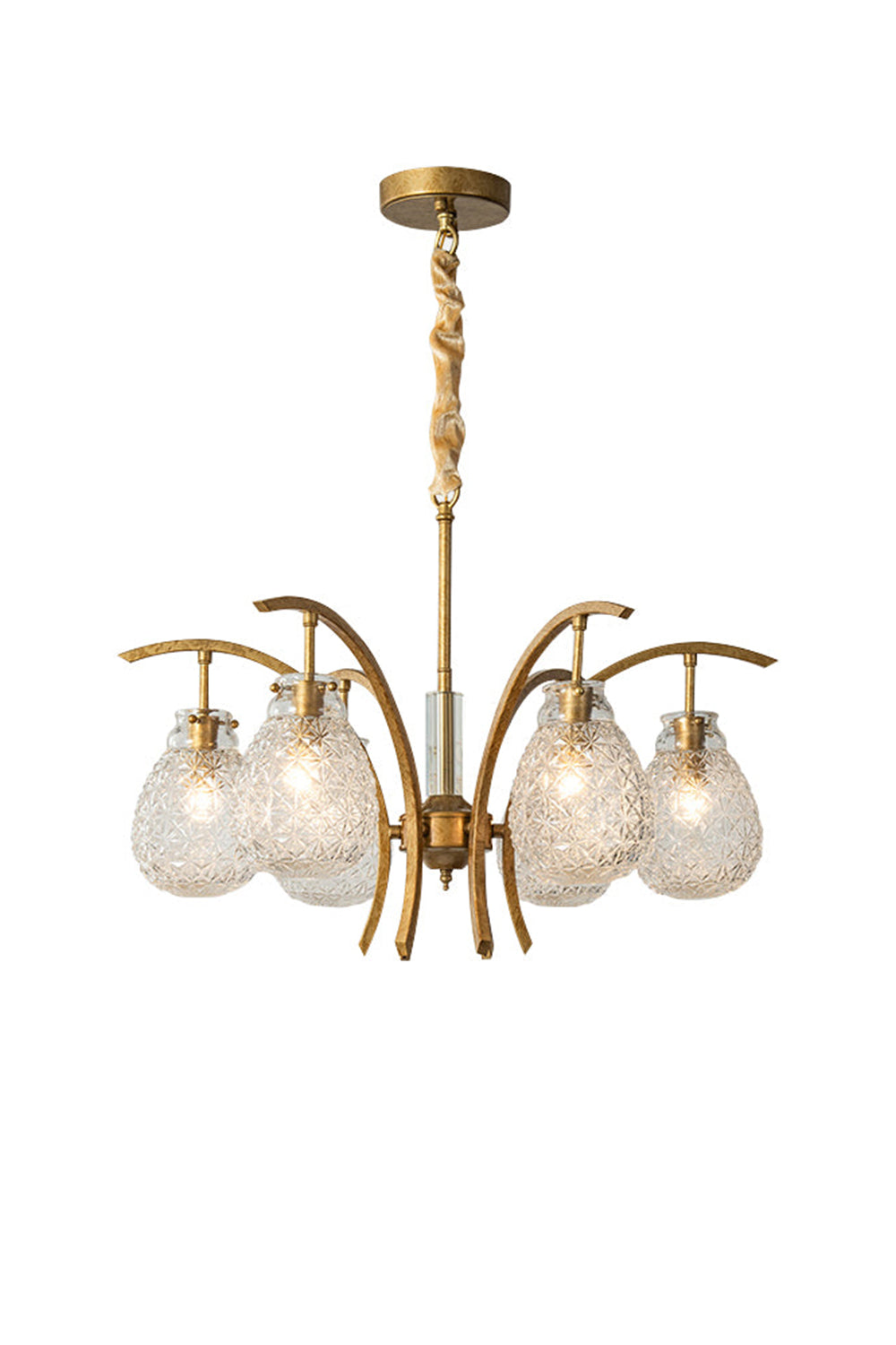 Flower bag chandelier