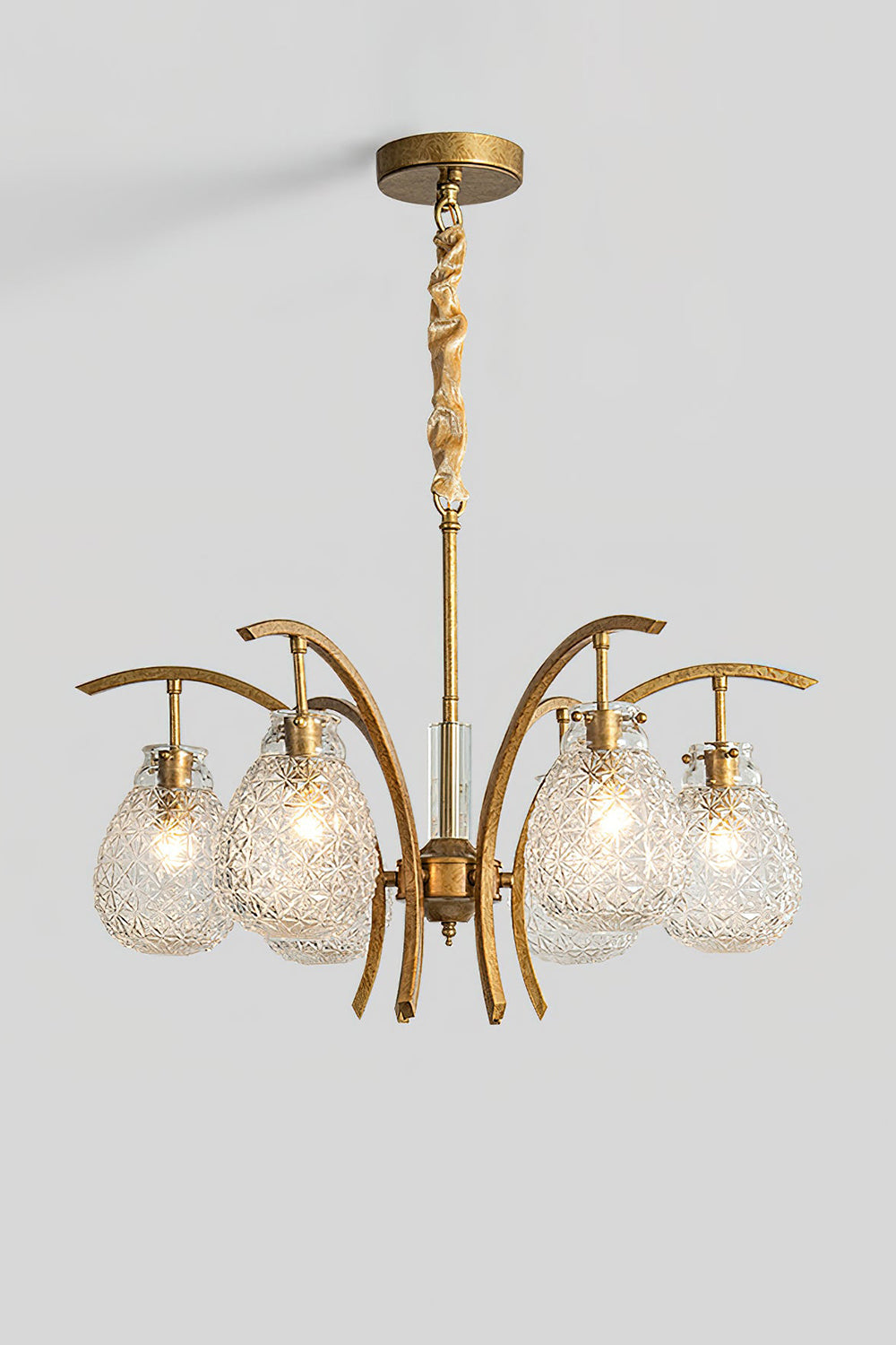 Flower bag chandelier