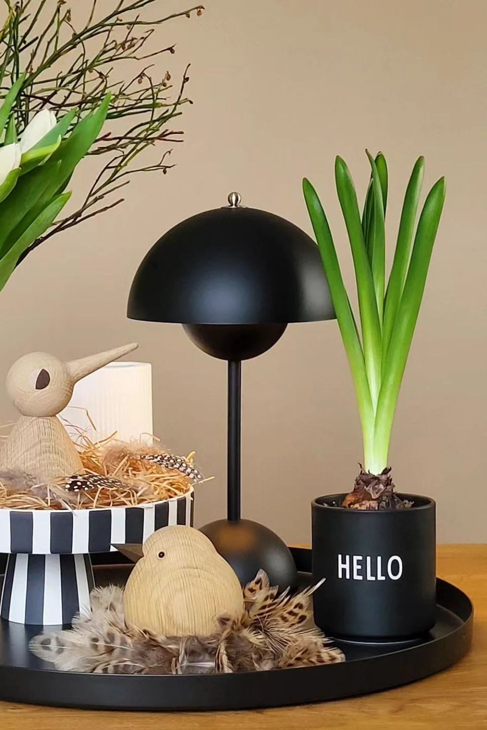 Flowerpot Table Lamp Portable - SamuLighting