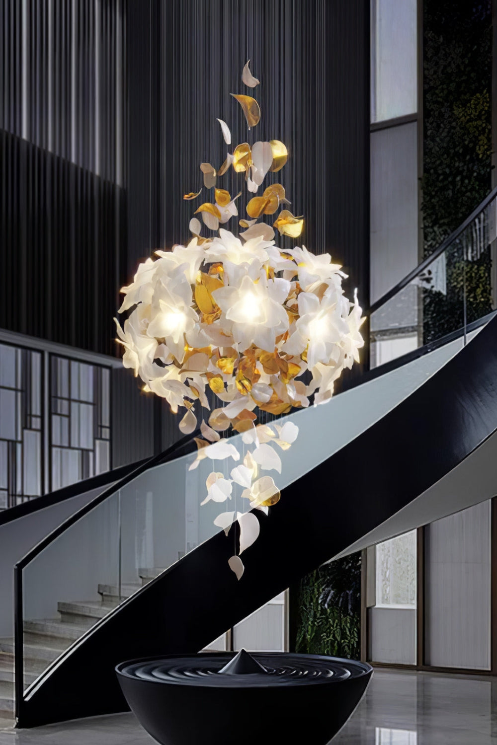 Flying Flowers Fluttering Chandelier