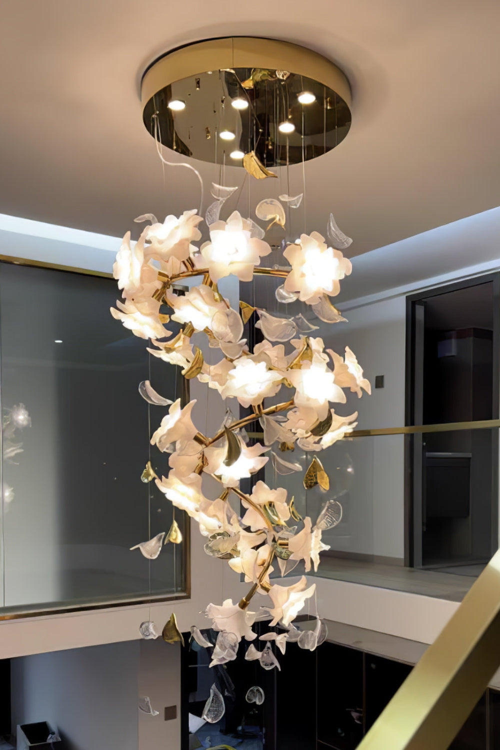 Flying Flowers Fluttering Chandelier