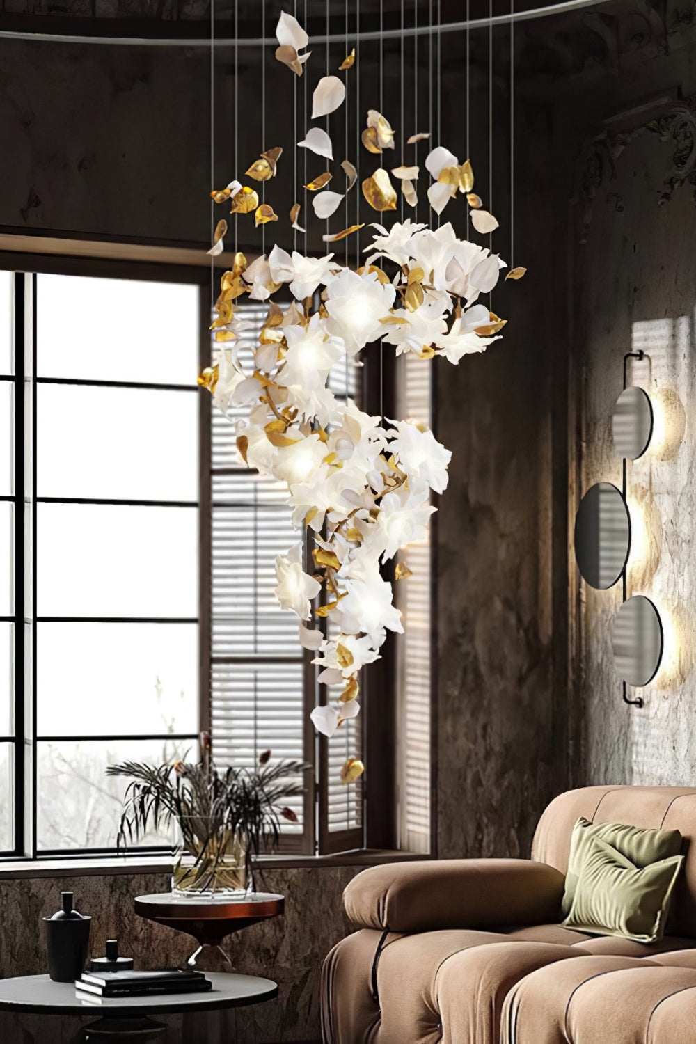 Flying Flowers Fluttering Chandelier