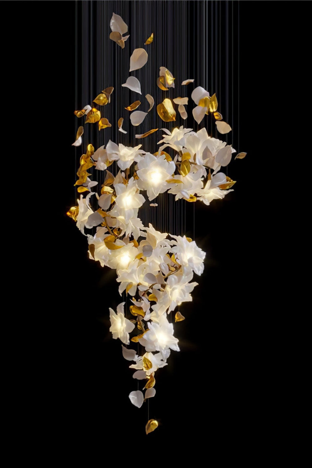 Flying Flowers Fluttering Chandelier