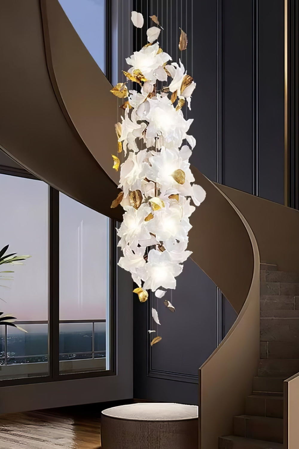 Flying Flowers Fluttering Chandelier