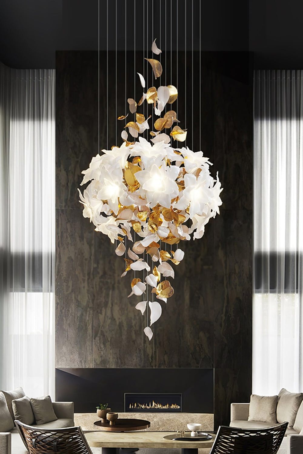 Flying Flowers Fluttering Chandelier