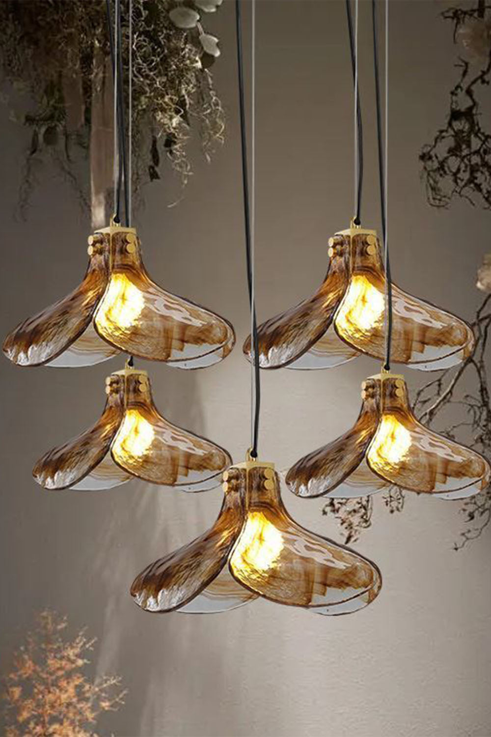 Four-leaf Clover Glass Chandelier