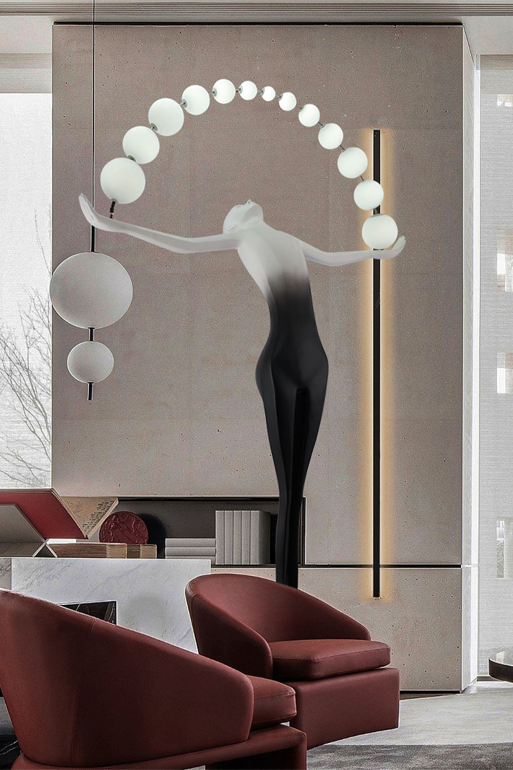 Freedom Sculpture Floor Lamp