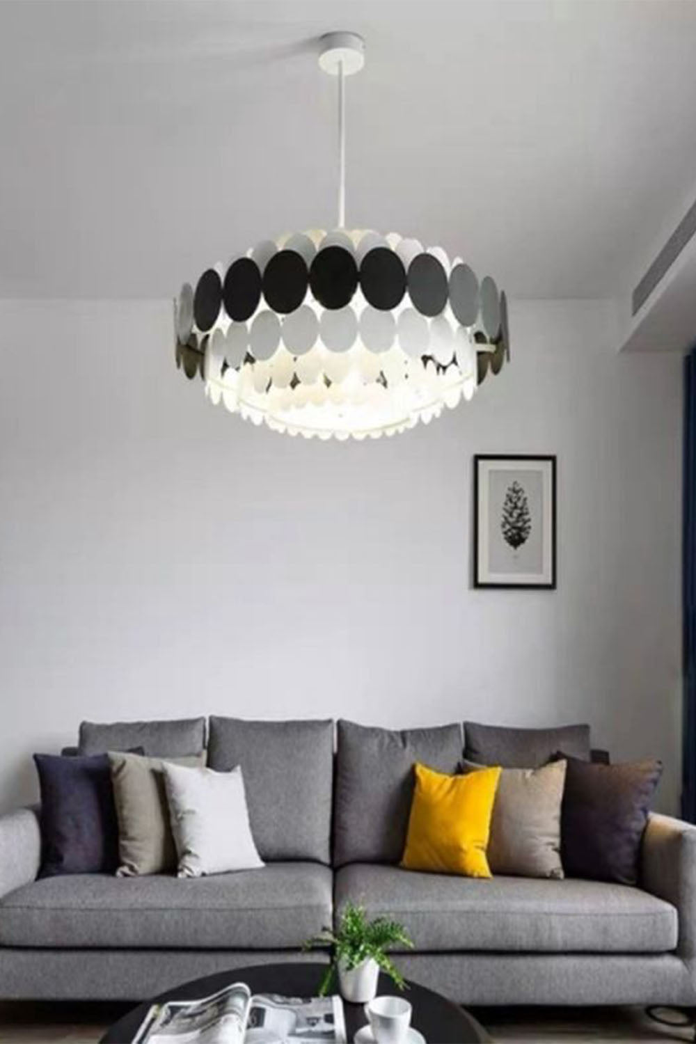 French Colorful Round Chandelier
