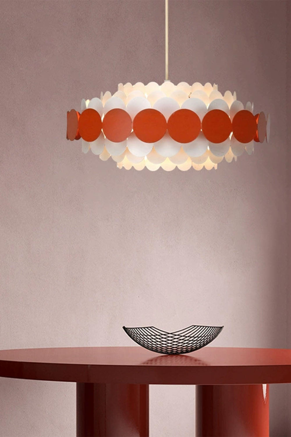 French Colorful Round Chandelier