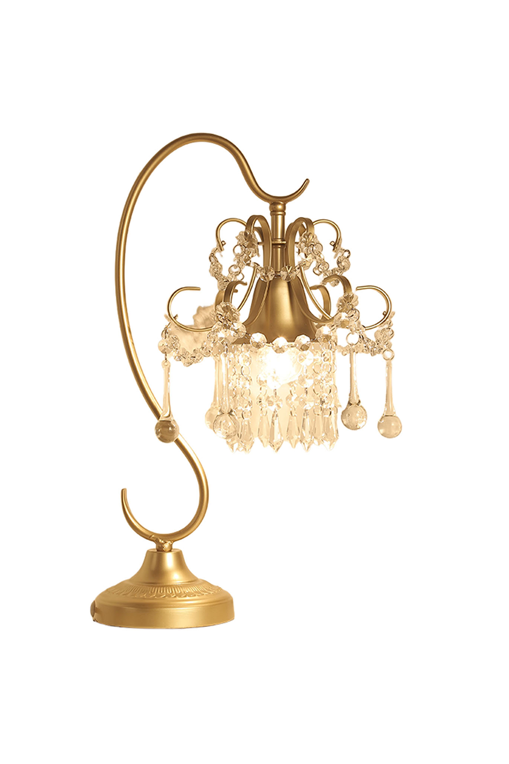 French Crystal Table Lamp