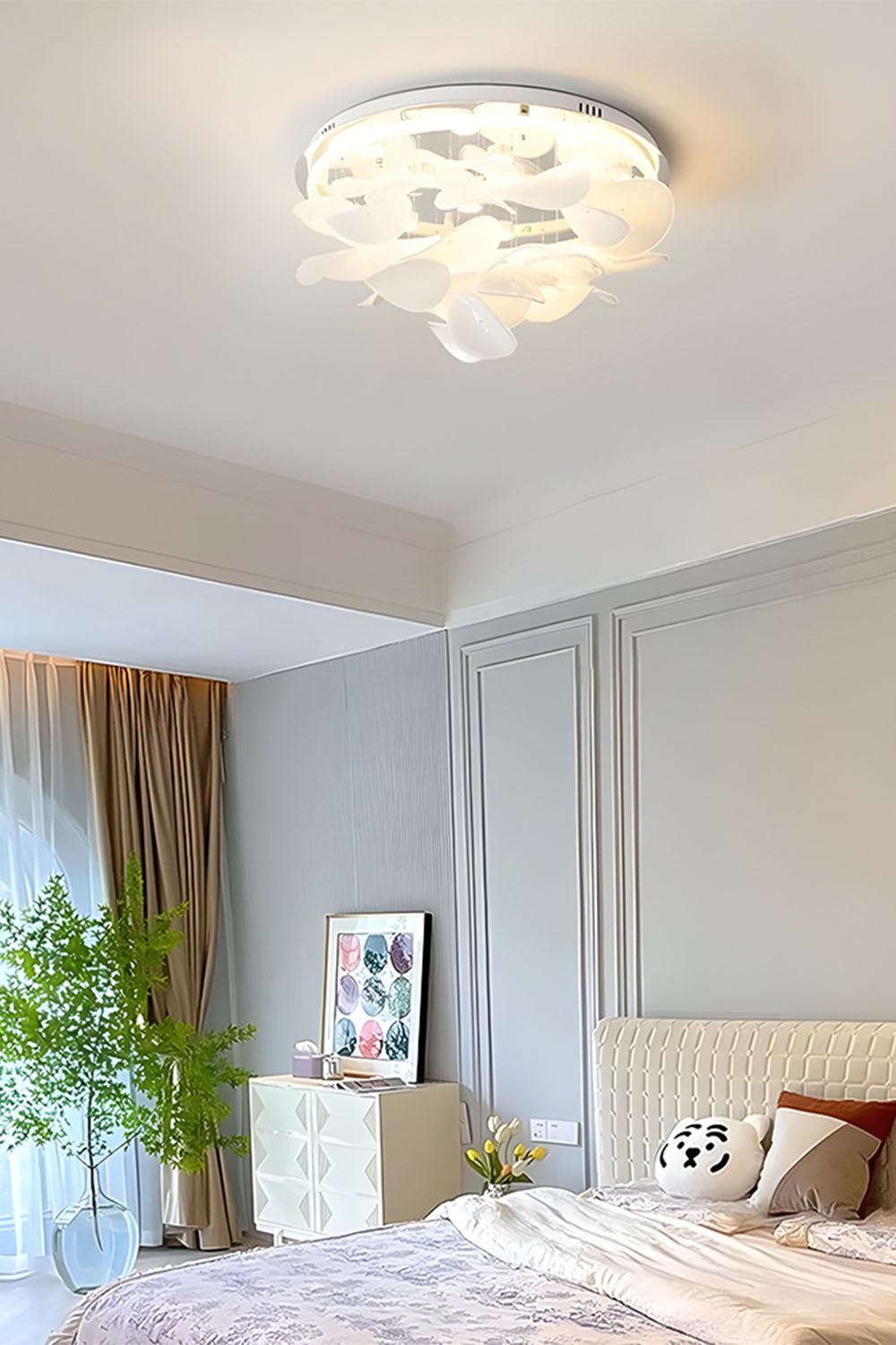 French Radici Petal Ceiling Lamp