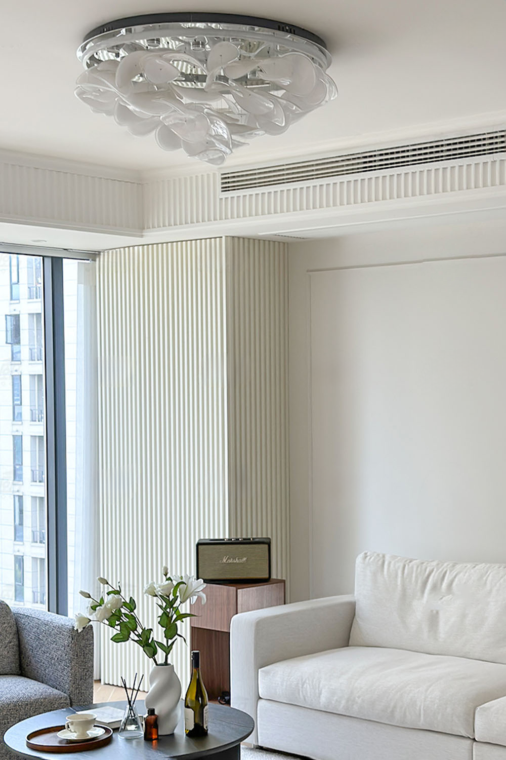 French Radici Petal Ceiling Lamp