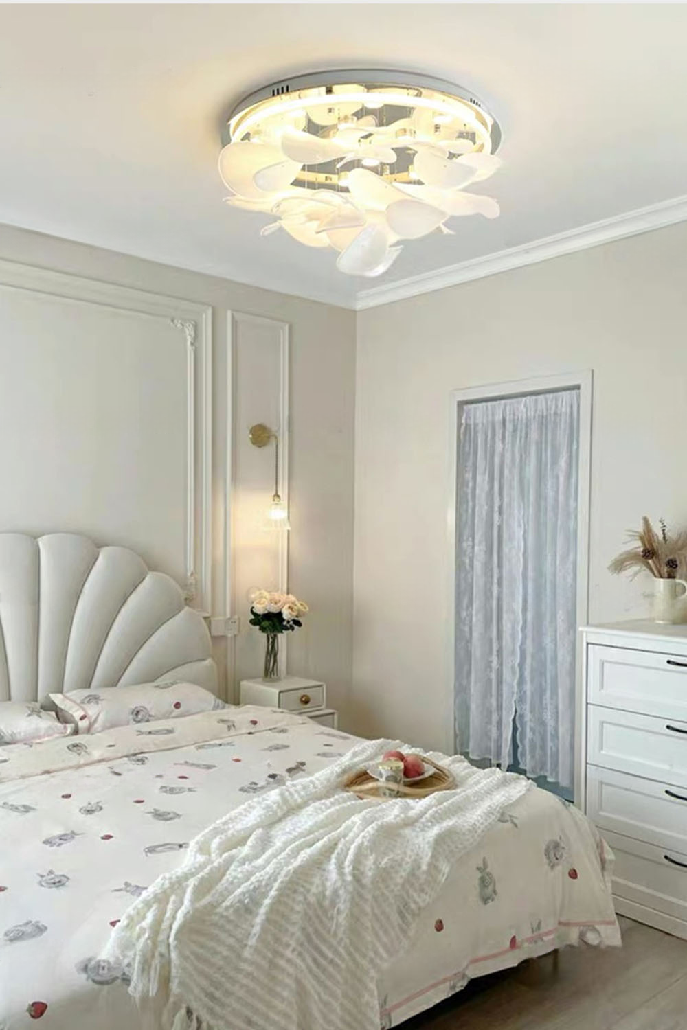 French Radici Petal Ceiling Lamp