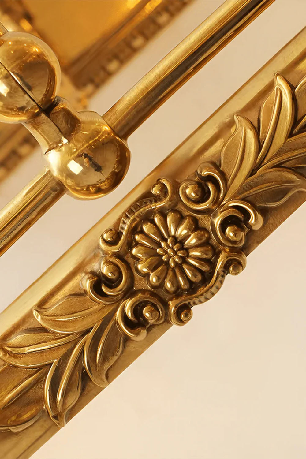 French Retro Cylindrical Copper Wall Lamp
